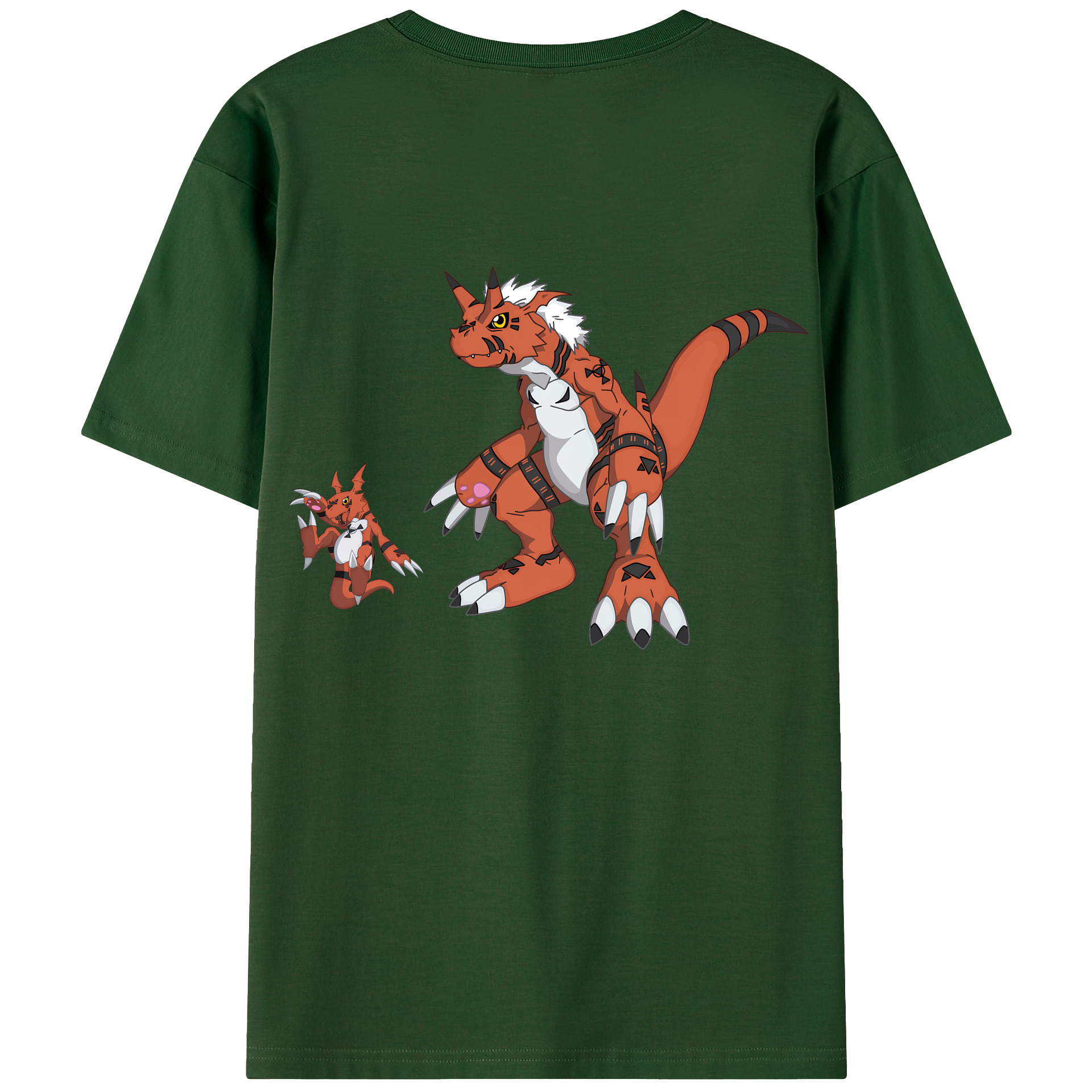 （画像用） Digimon デジタルモンスター/デジモン 綿100％半袖Tシャツ（背面プリント）